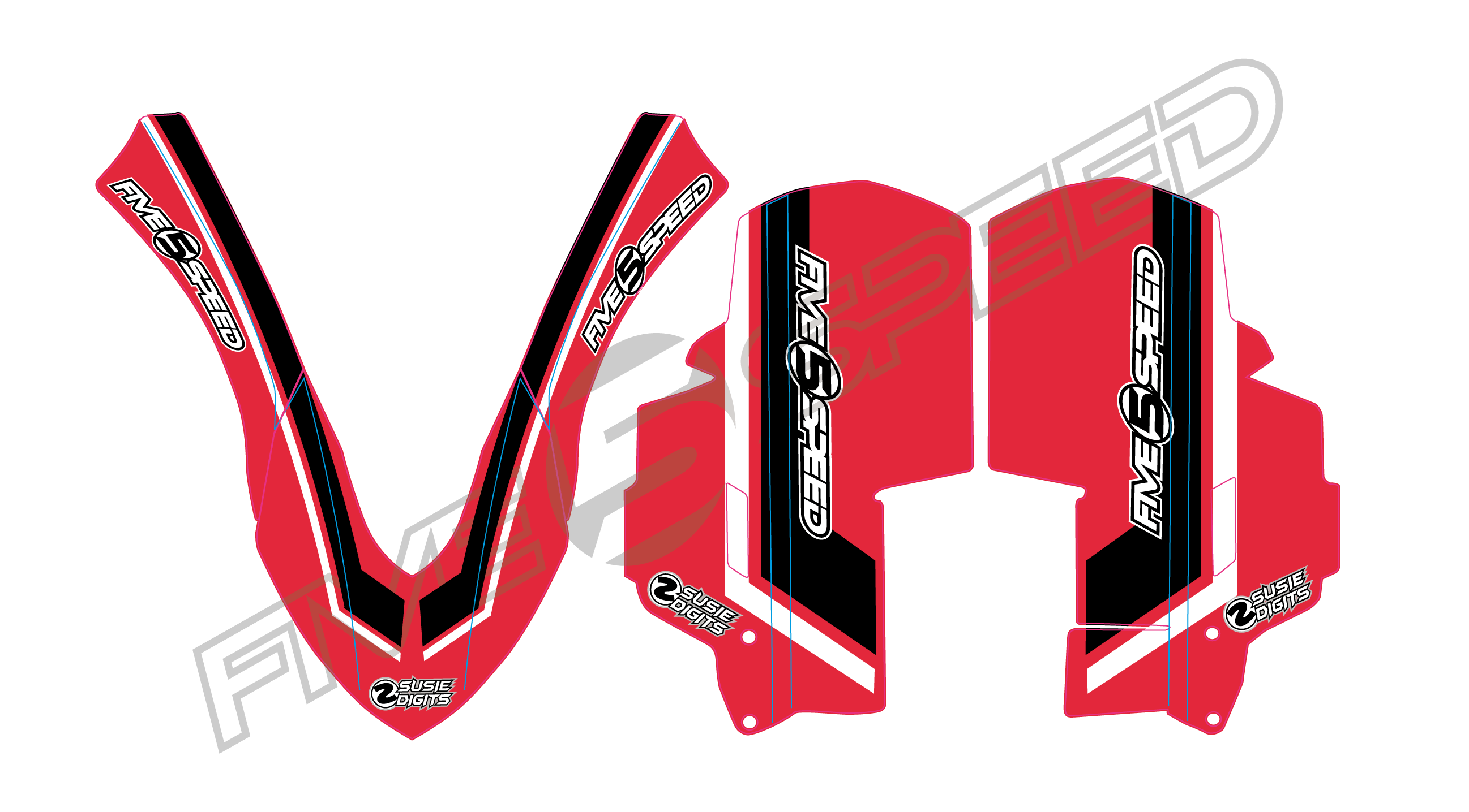 画像3: CRF1000L CRF1100L アフリカツイン アップフェンダー用デカール
