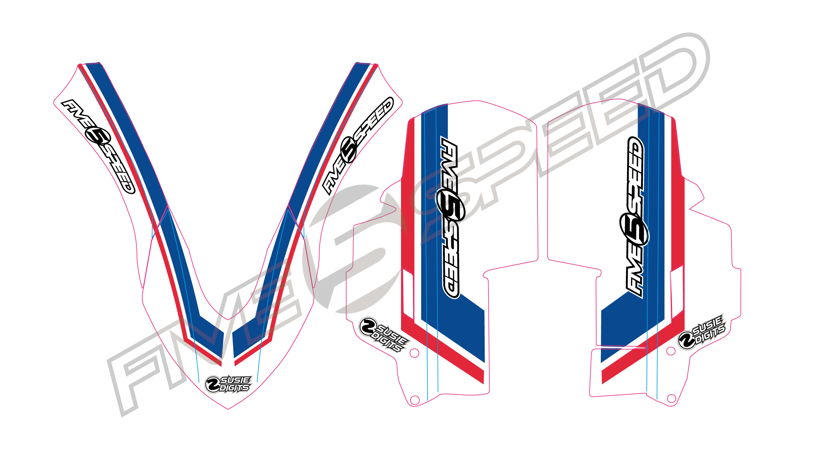 画像1: CRF1000L CRF1100L アフリカツイン アップフェンダー用デカール